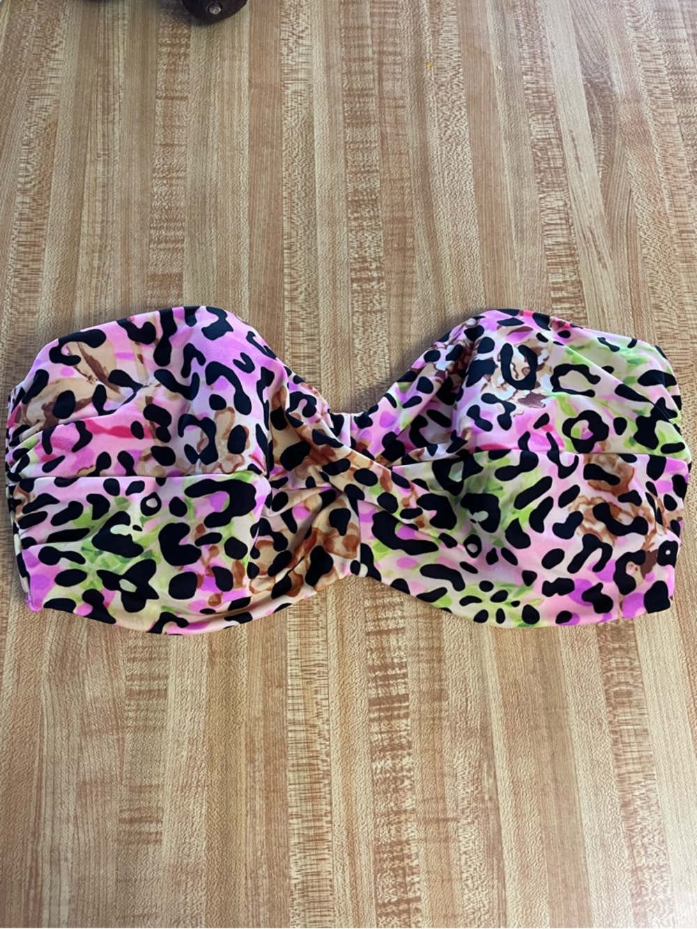 VICTORIA’S SECRET TWIST BANDEAU PUSH UP SWIM SUIT 34DD TOP - NEW - Y2K